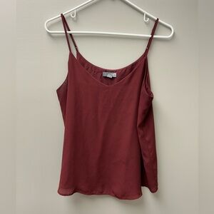 Sears Burgundy Camisole Tank Top